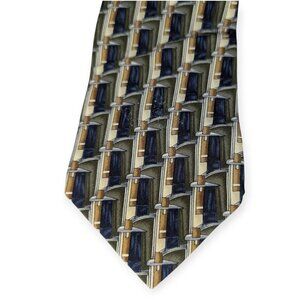 Zylos George Machado Men's Geometric Neck TIe